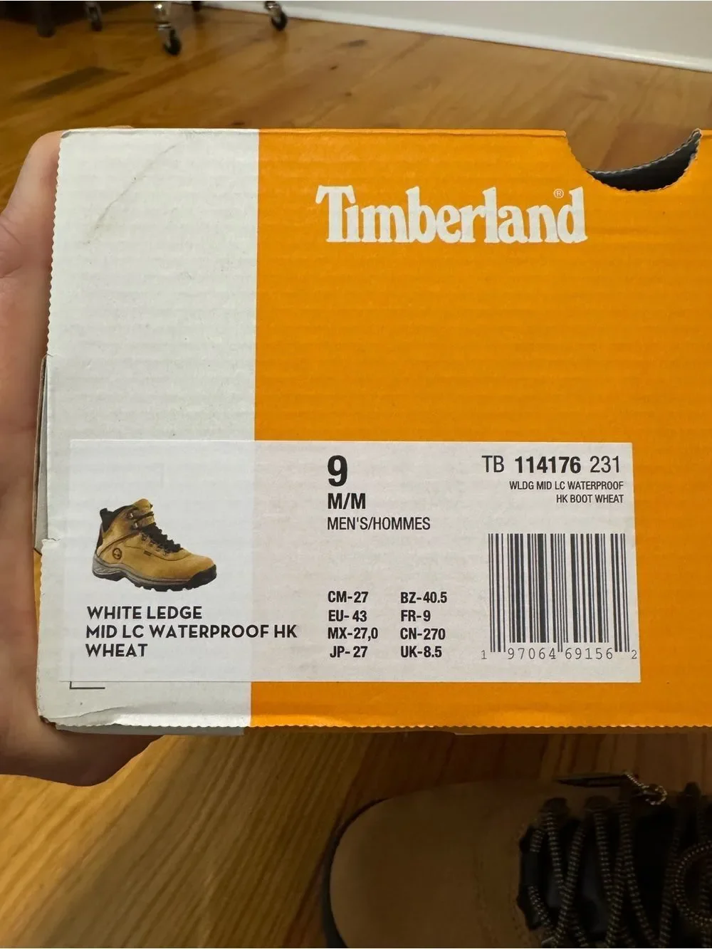 Timberland Men's Brown Waterproof Hiking Boots US Size 9 MPN TB114176231 NIB